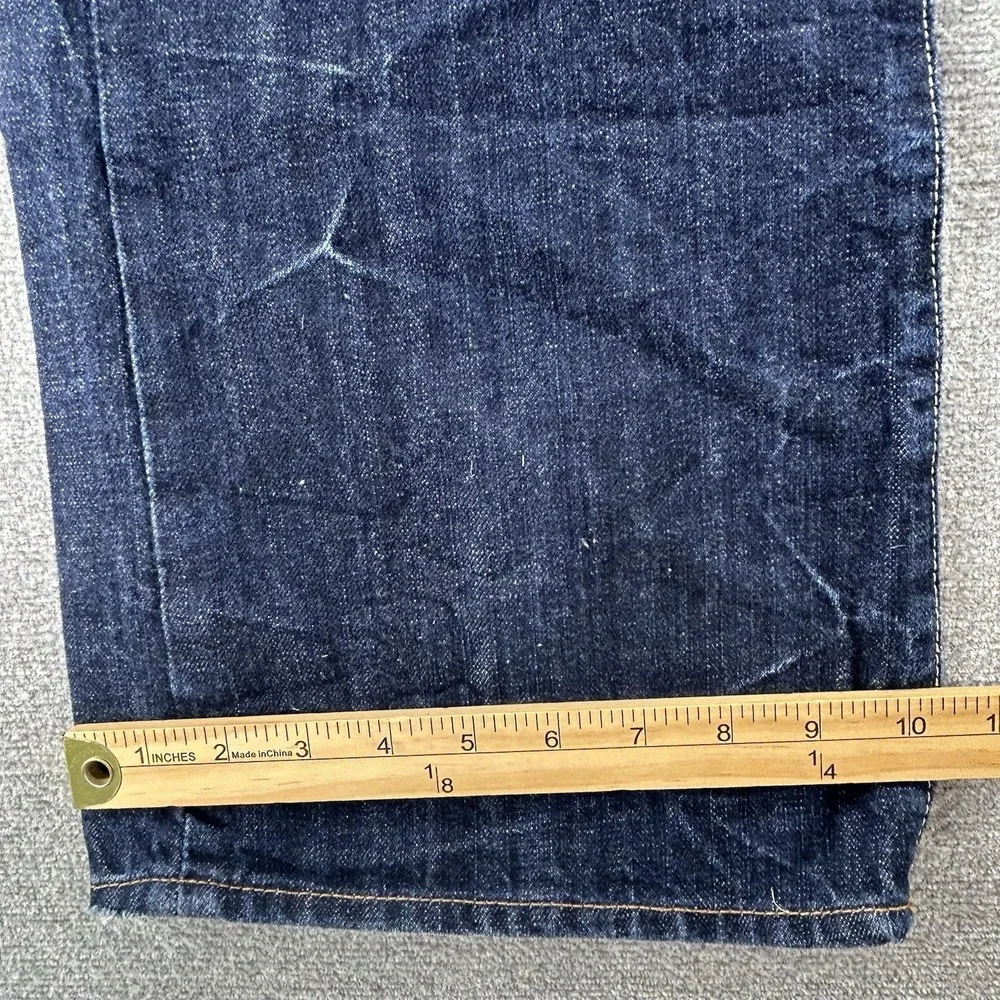 7 For All Mankind Bootcut Jeans Men Size 36x33 Dark Blue Denim Casual USA